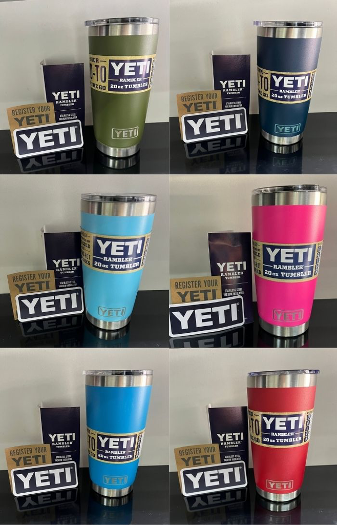 YETI 20 OZ TUMBLER (BLANCO)