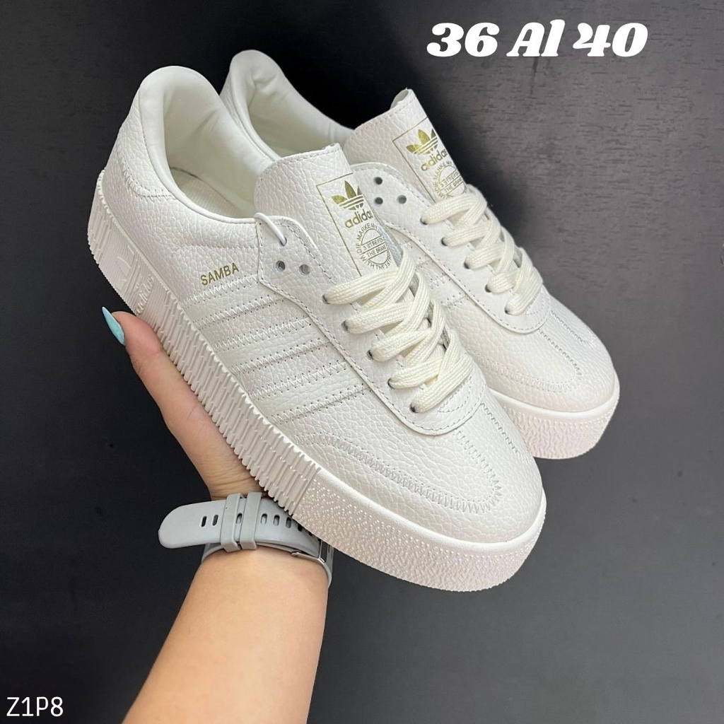 AD SAMBA PLATAFORMA BLANCO HUESO